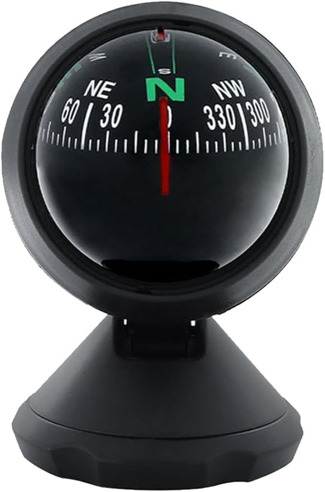 Universal Adhesive Car Compass Ball - Compact & Precise Direction Guidance