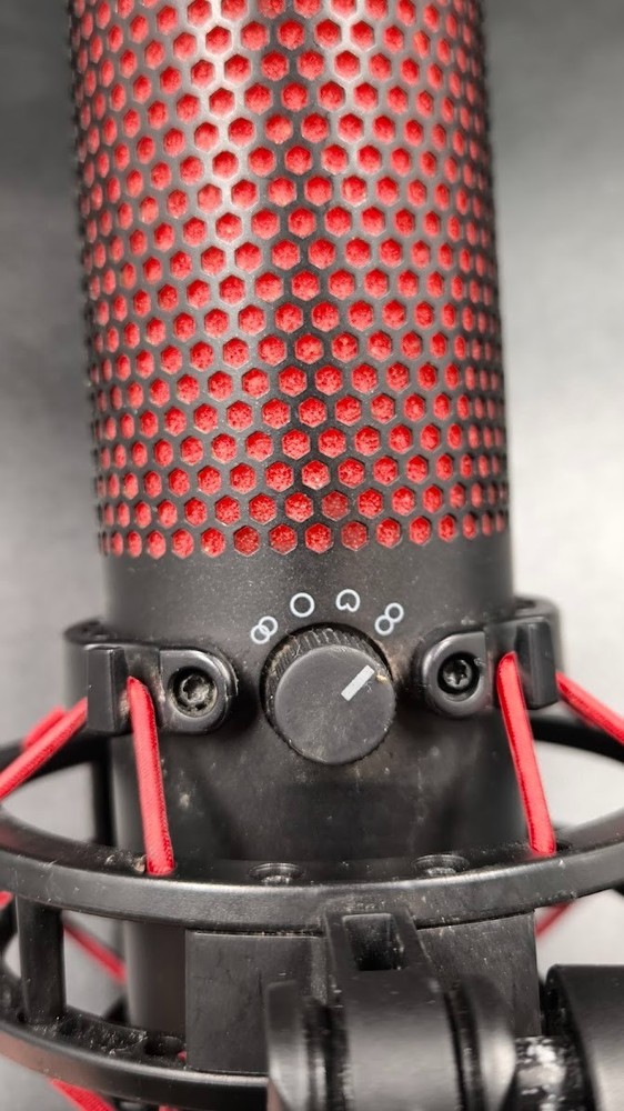HyperX QuadCast Microphone Used Working Black/Red