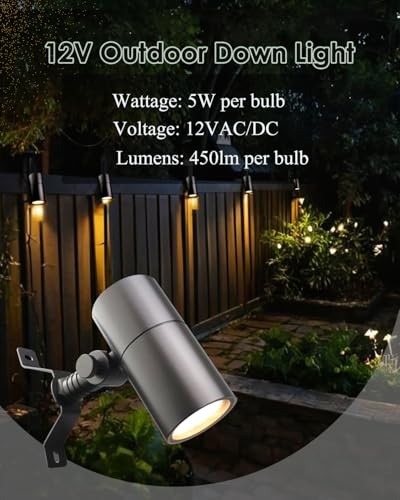 Low Voltage Landscape Lighting Spot Down Light, 12V Tree Downlight 1-Count