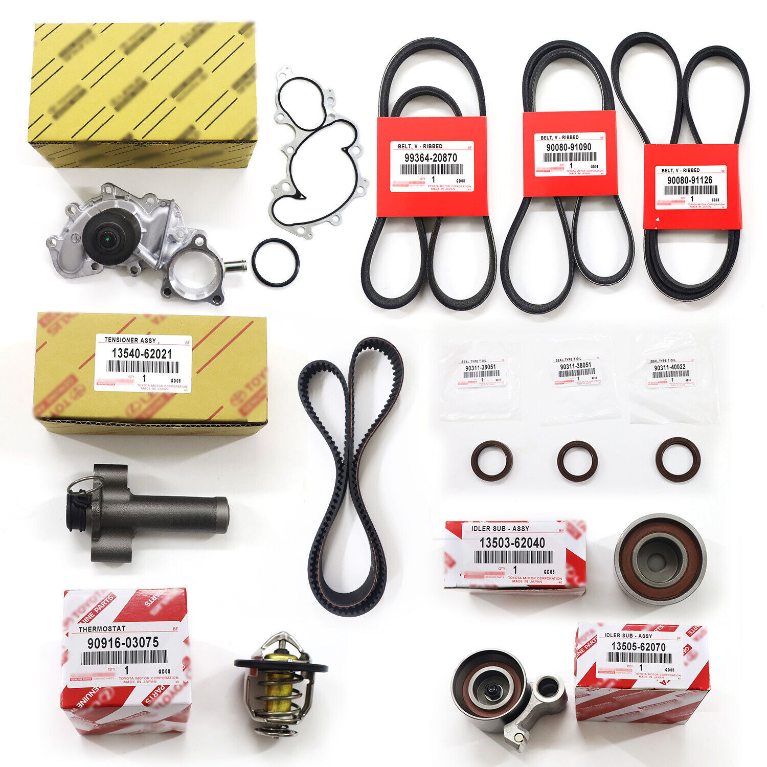 Genuine Timing Belt Kit With Water Pump fit Tacoma Tundra 4Runner 3.4L V6