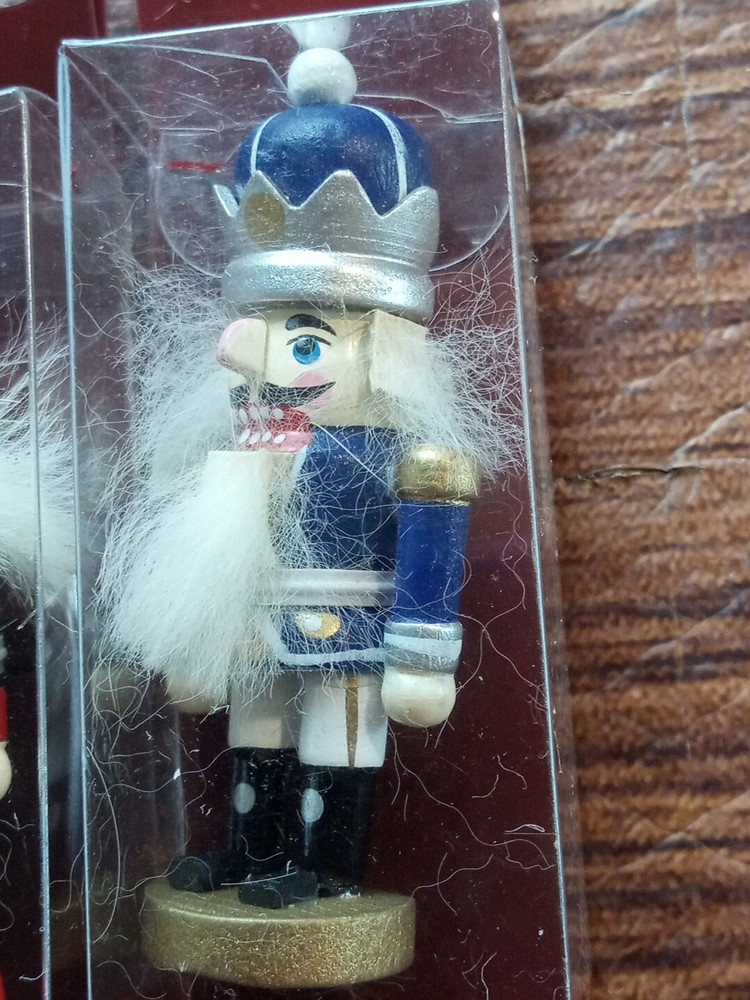 Handcrafted Nutcracker King Pin 3” Set Of 2