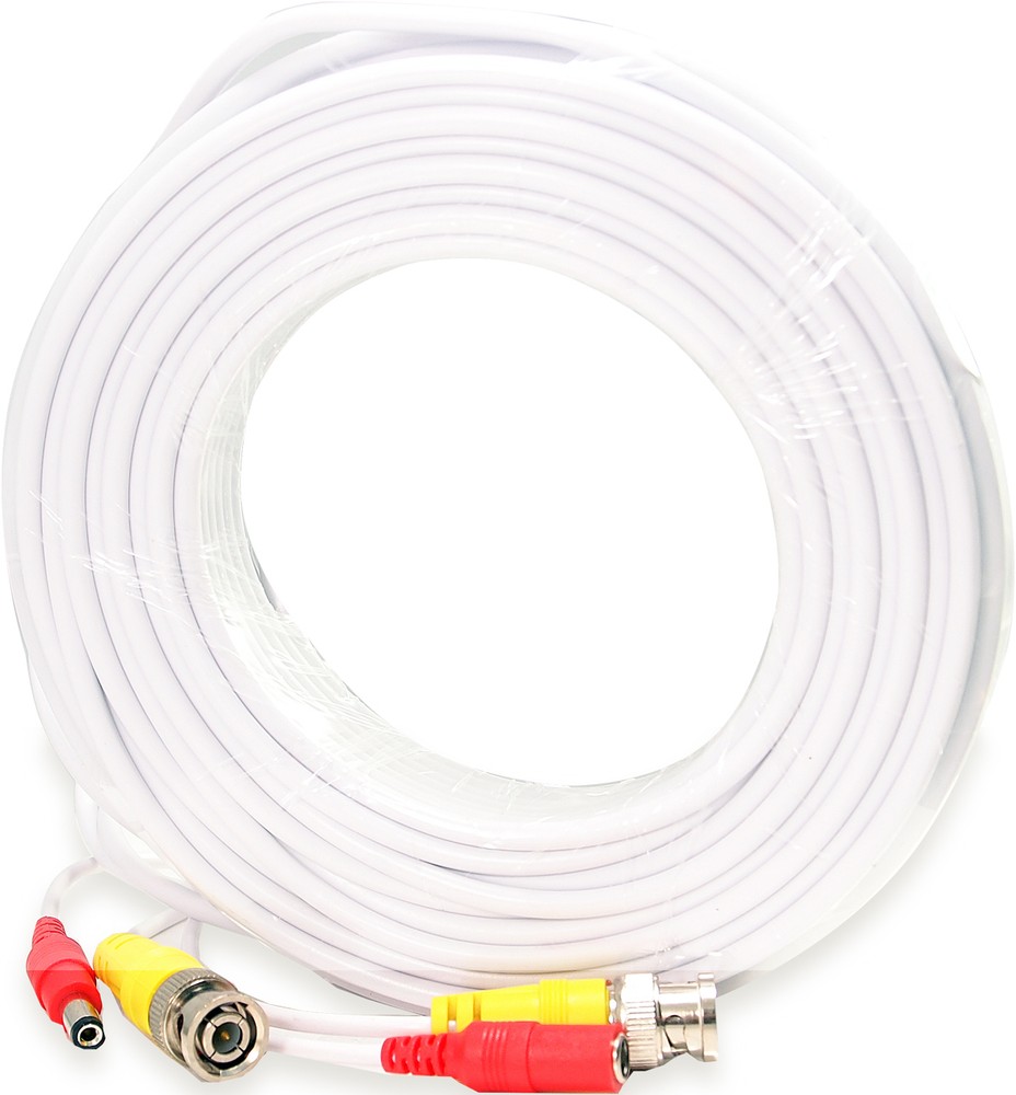 50 Ft Power & Video Pre-made Ready-Made Siamese Cable for CCTV Security Camera