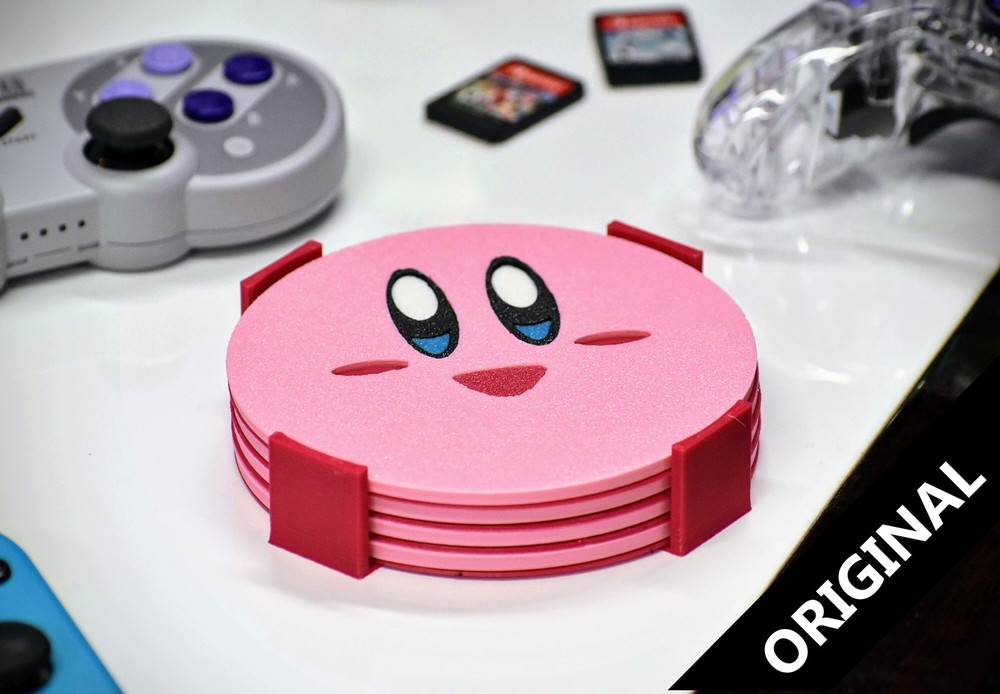 Kirby Coaster Set - 3D Printed