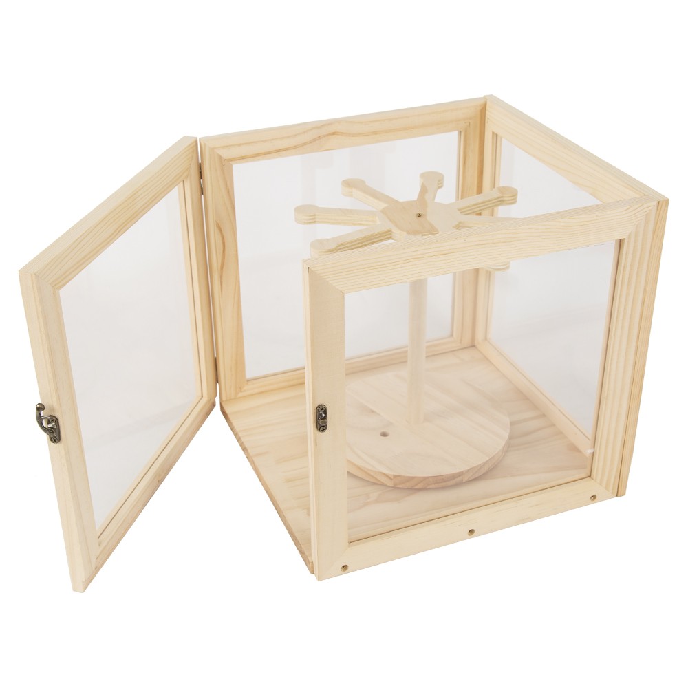 Acrylic Display Case Rotatable Base Hot Wheels Doll Toy Showcase Display Boxes
