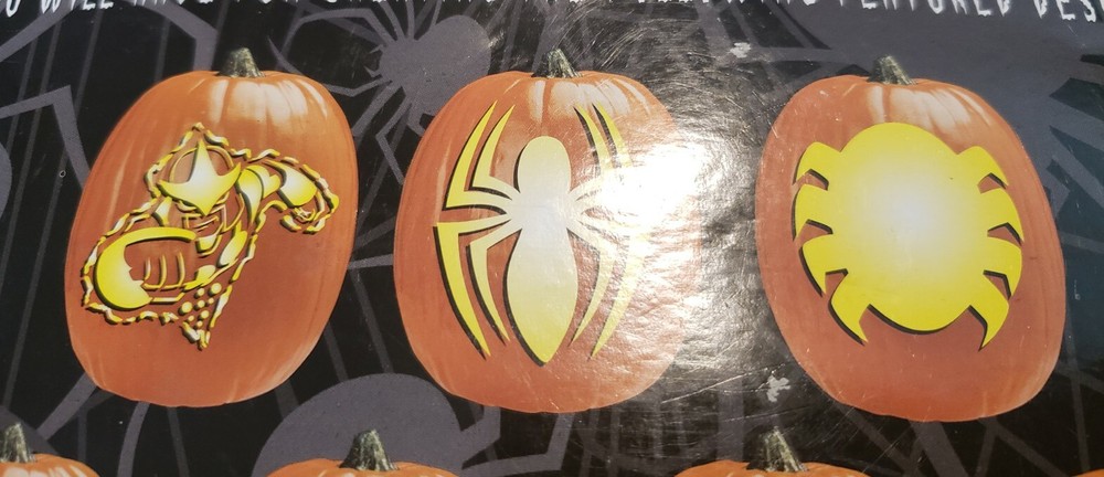 Halloween Marvel Spiderman Ultimate Pumpkin Carving Sets X3
