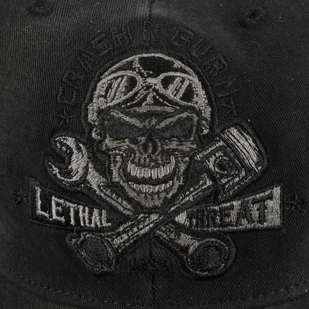 Black Lethal Threat Crash N' Burn Hat