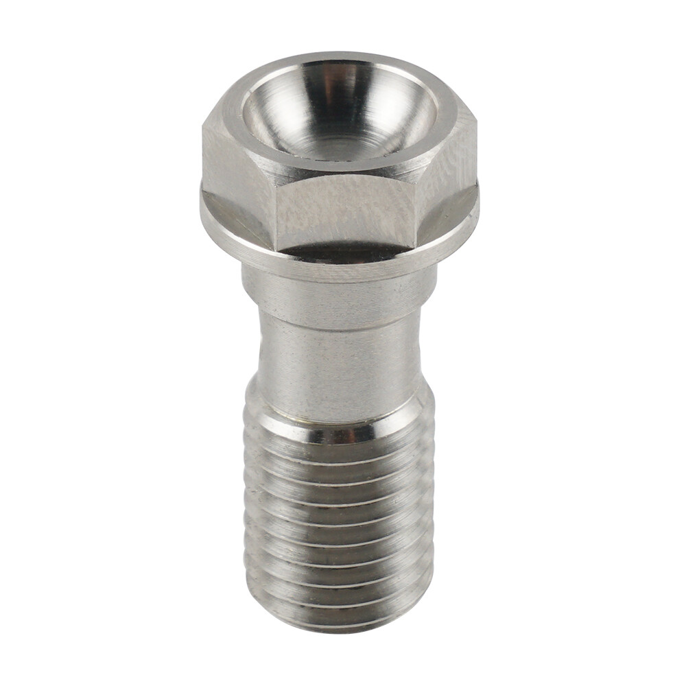 Titanium Single Banjo Bolt Screw M10x1.25 Pitch 23mm For Honda Kawasaki Yamaha