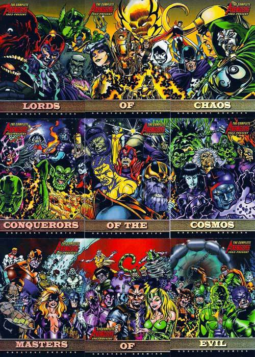 AVENGERS COMPLETE GREATEST ENEMIES SET (9) MARVEL