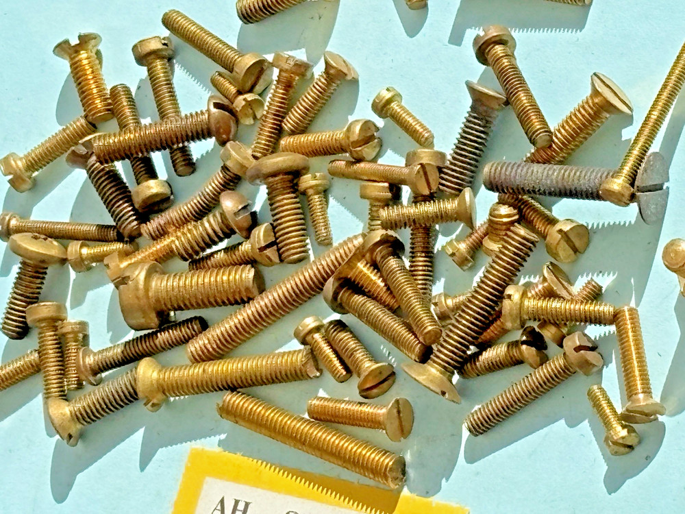 Clock brass Screws Bolts BA mix size model engineer steam engine Clock Maker