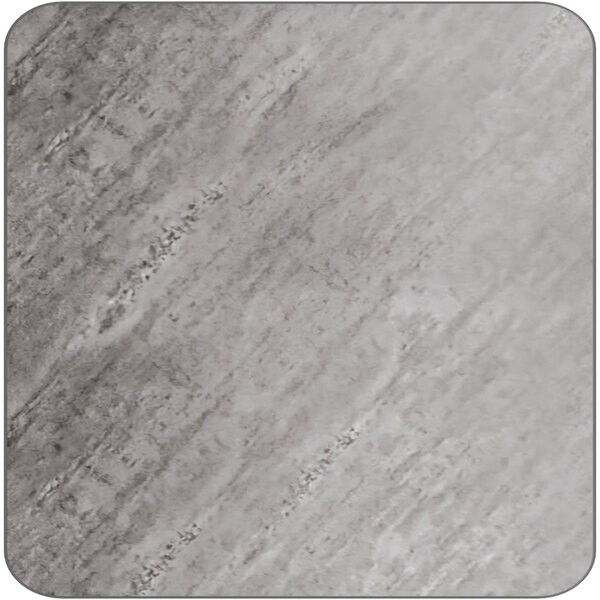 30'' Square Restaurant Table Top with Gray Slate Laminate Top Finish