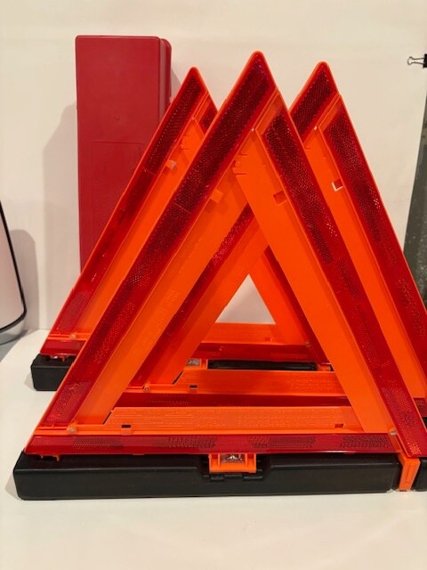 3x James King & Co Emergency Safety Warning Triangle Reflector Model 1005