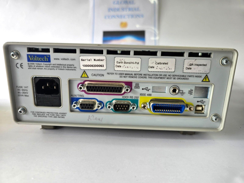 Voltech PM1000+ Power Analyzer Max 300V