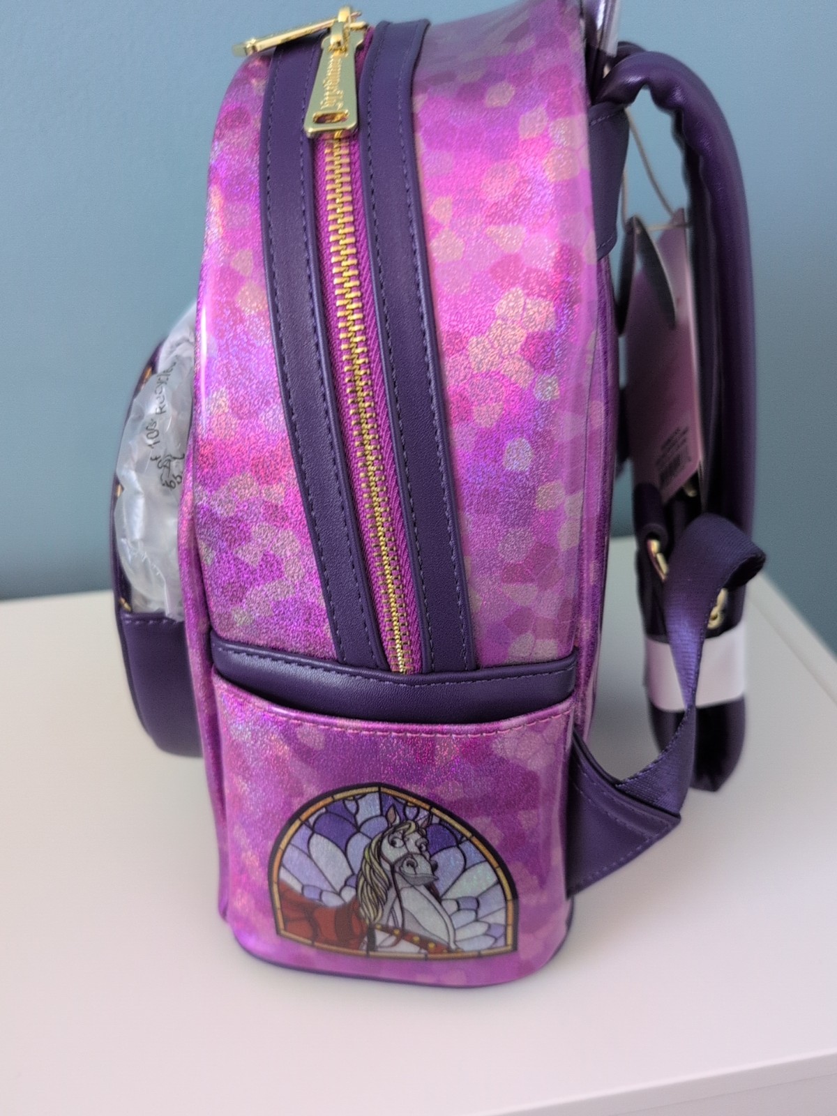 Loungefly Disney Princess Stained Glass Collection: Rapunzel Mini-Backpack NWT