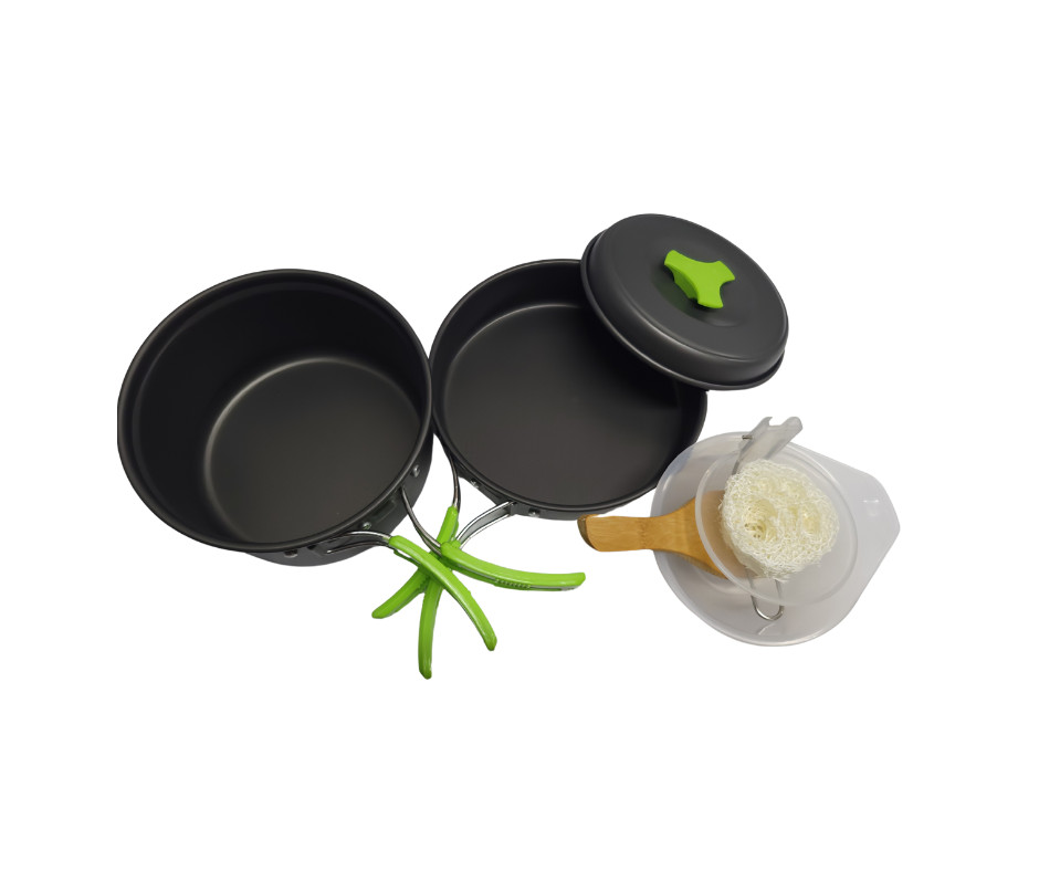 Camping Cookware Mess Kit for Backpacking Gear – Camping Cooking Set