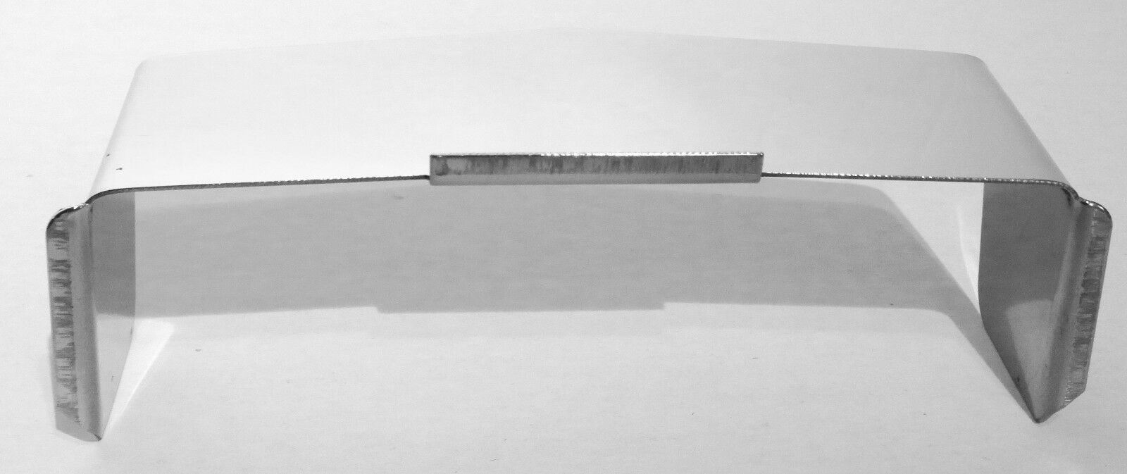 Dual 4” X 6” Rectangular Headlight Visor Pointed Stainless Steel GG#92490 Each