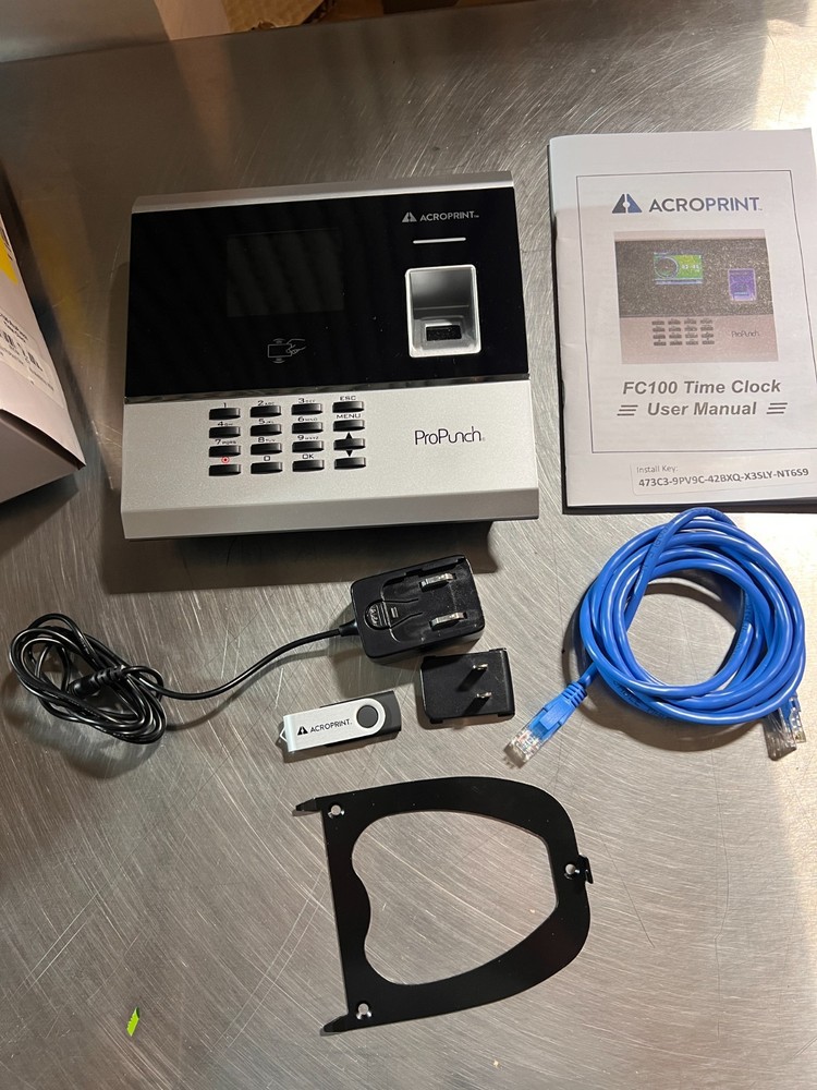 Acroprint ProPunch Biometric Fingerprint Time Clock MX200