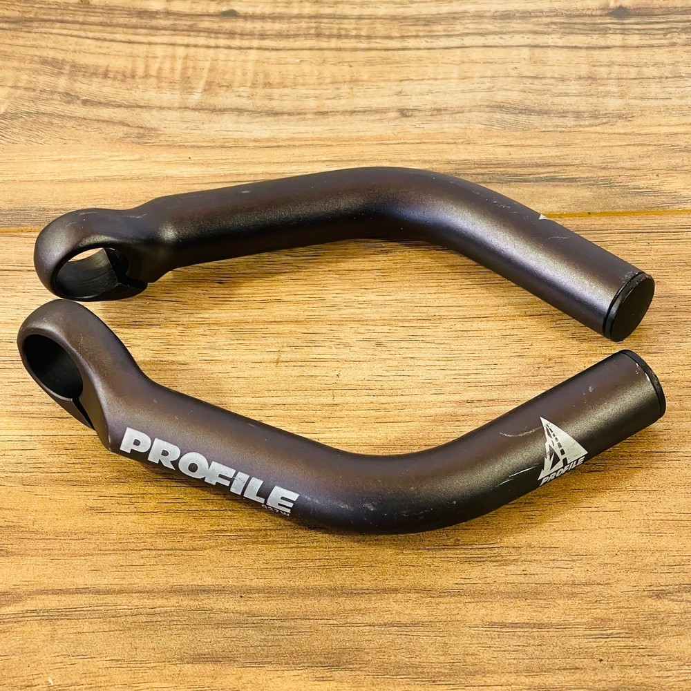 Profile Design Long Bend Gray Anodized Bar Ends