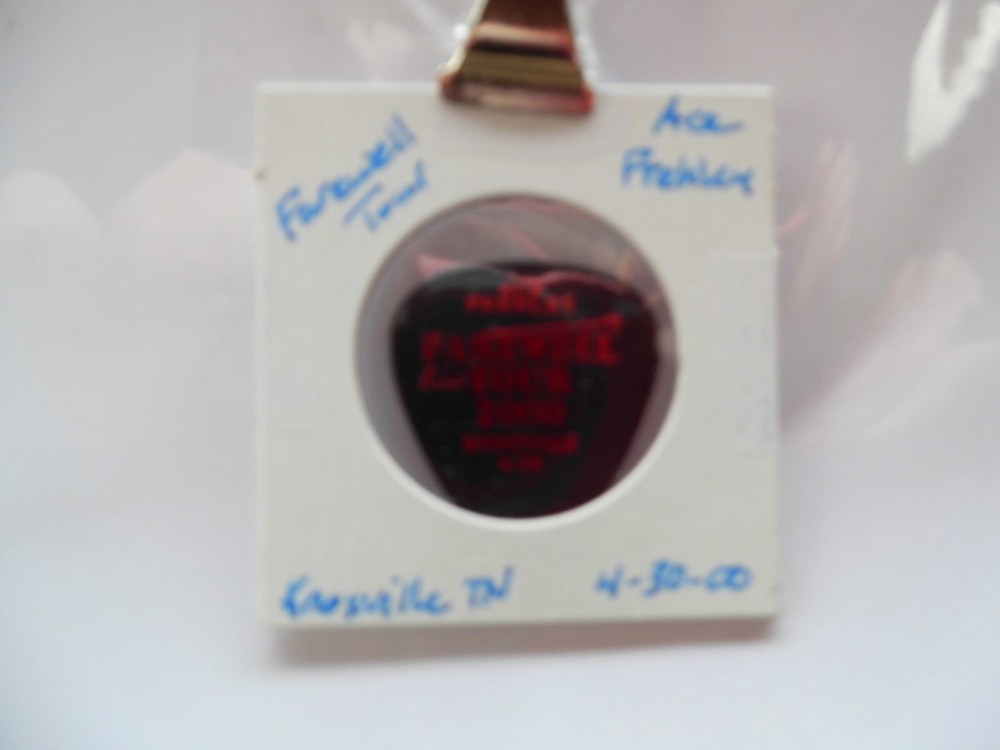 KISS "ACE FREHLEY" GUITAR PICK~4/30/00 READ DESCRIPTION   (4/14)