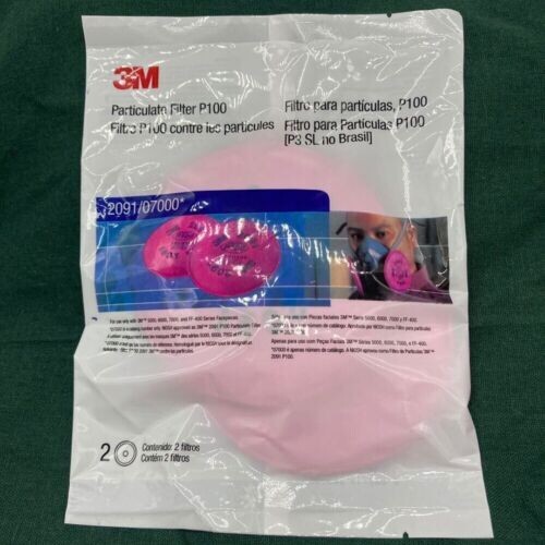 3M 2091/07000 Particulate Filter Set P100 (2pcs) - 1 PAIR