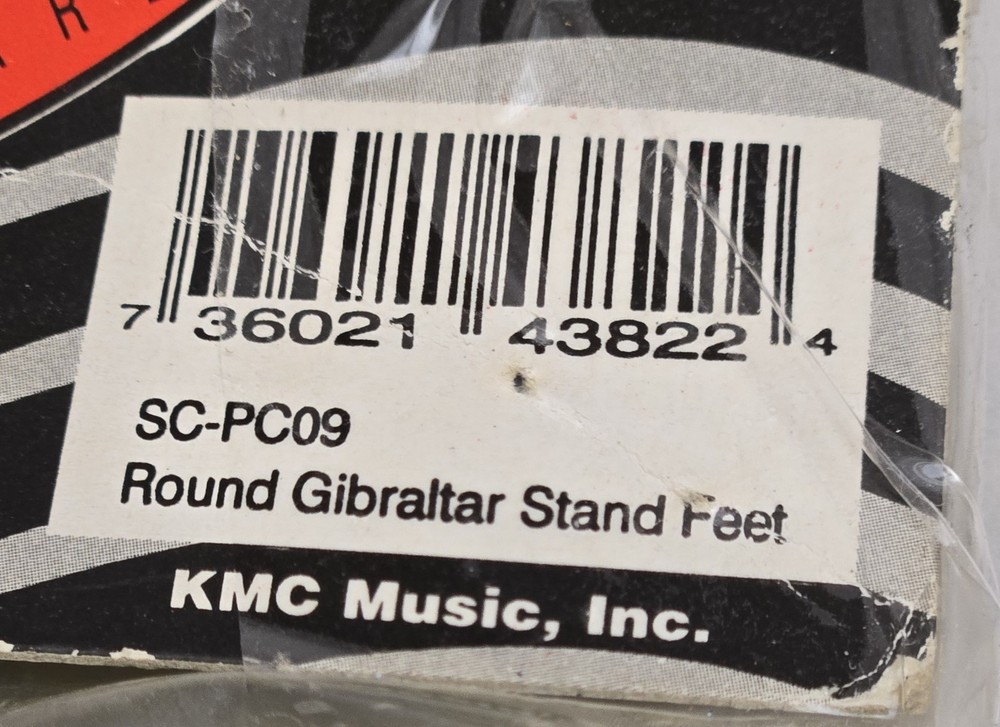 Gibraltar SC-PC09 Round Stand Rubber Feet 3/Pack