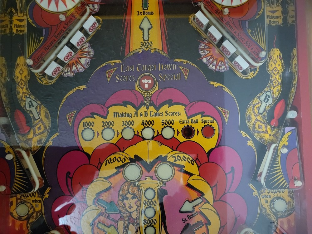 Vintage Mata Hari Pinball Machine, 1978 (Solid State)