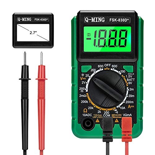 Digital Multimeter, Multi-Function Mini Pocket Size Digital Multimeter with