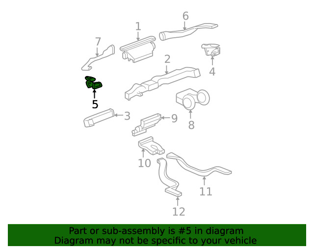 Genuine GM Outer Duct 25781515