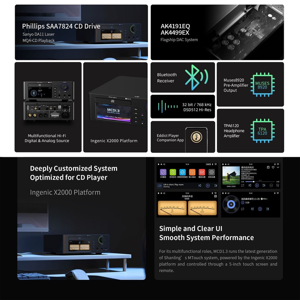 Shanling MCD1.3 Multifunctional CD Player - Black