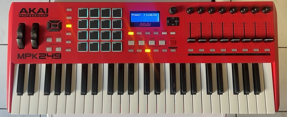 Akai MPK249 49-Key Semi-Weighted Keyboard Controller Pad
