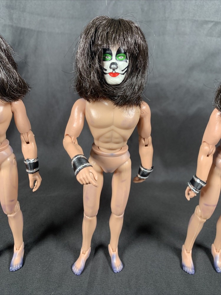 ✨KISS Figures Toy Co 8" Dolls Set Of Three No Clothes The Catman NOS✨