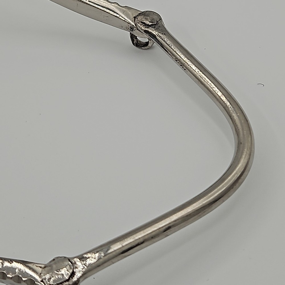 Hand forged Western Shanked Bit Copper Inlay Solid Slobber Bar