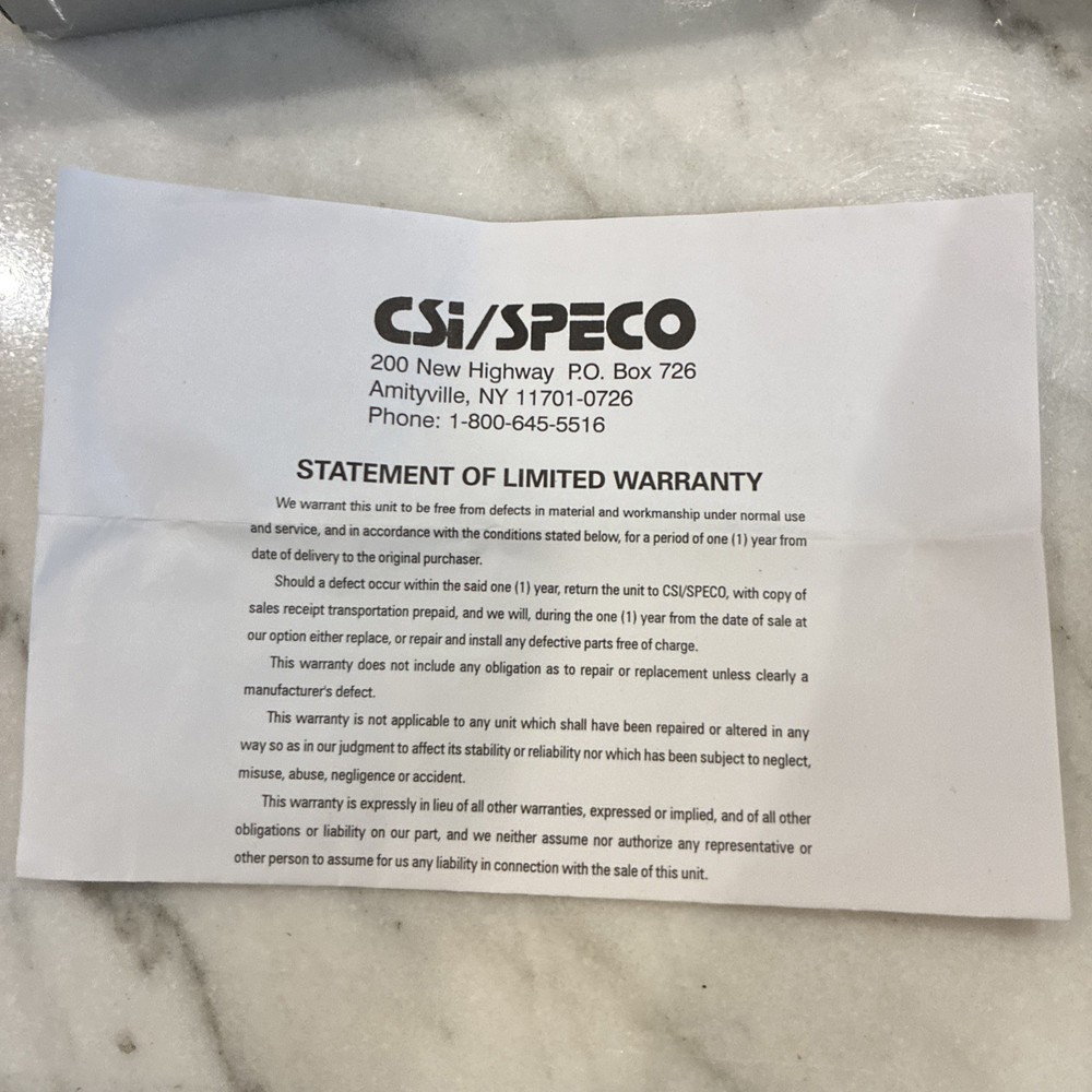 SPECO SSB-5 STEREO SPEAKER SELECTOR