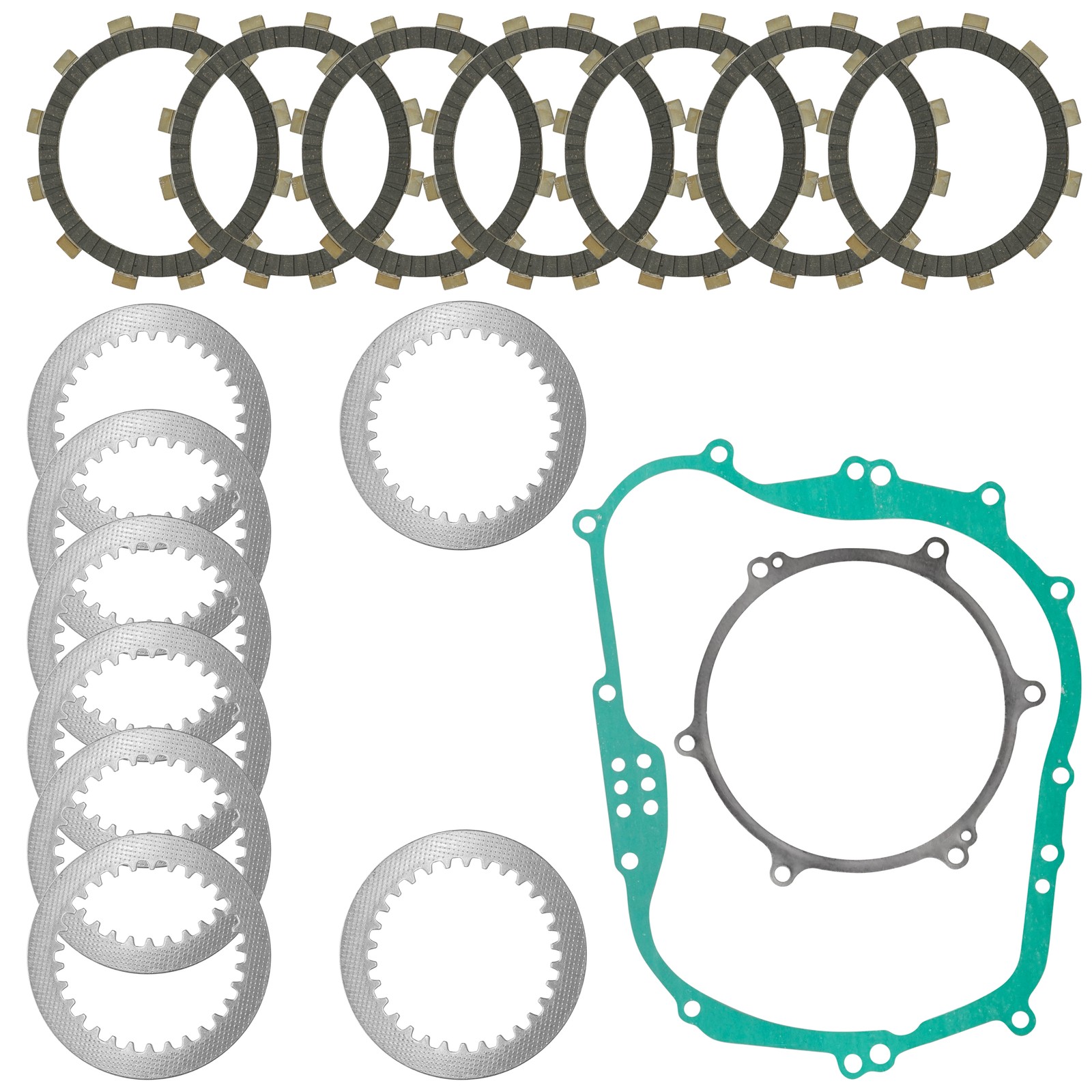 Clutch Friction Plates Kit for Kawasaki KLX250 KLX250S KLX250SF 2006 - 2020