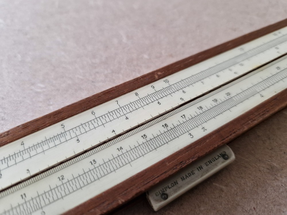 Vintage Simplon Bilateral 413308 Engineering Slide Rule