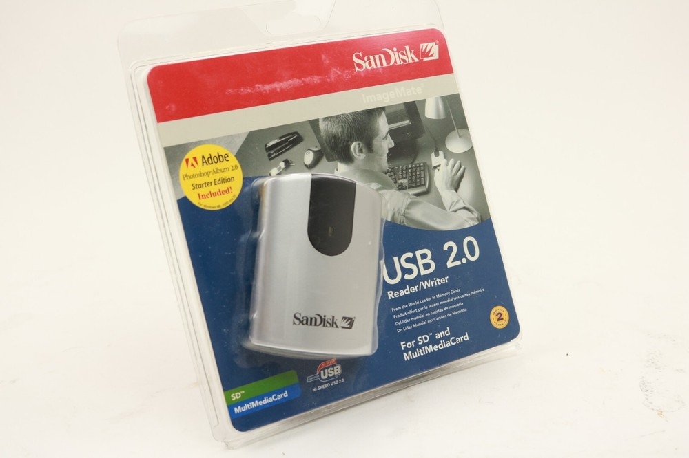 SanDisk ImageMate 2.0 USB Memory Card Reader Writer Easy Data Transfer