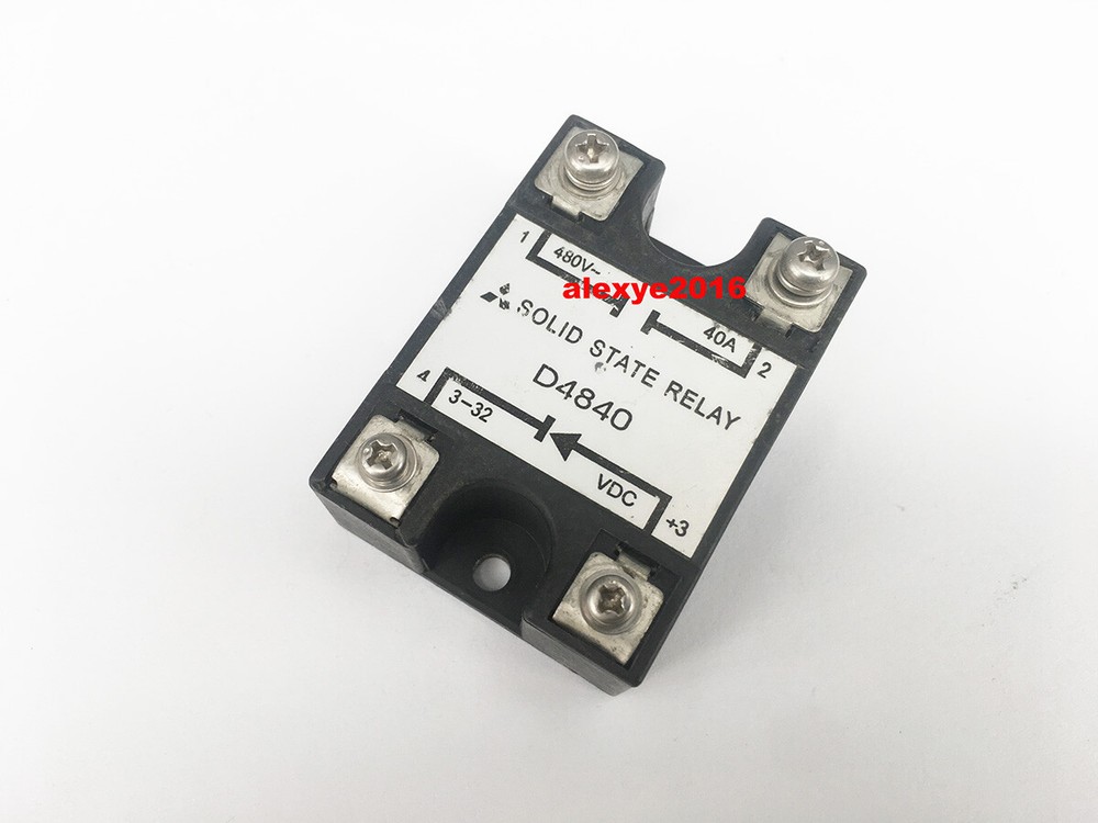 1 PCS Mitsubishi D4840 Solid State Relay Input 3-32V DC Control 480V AC 40A