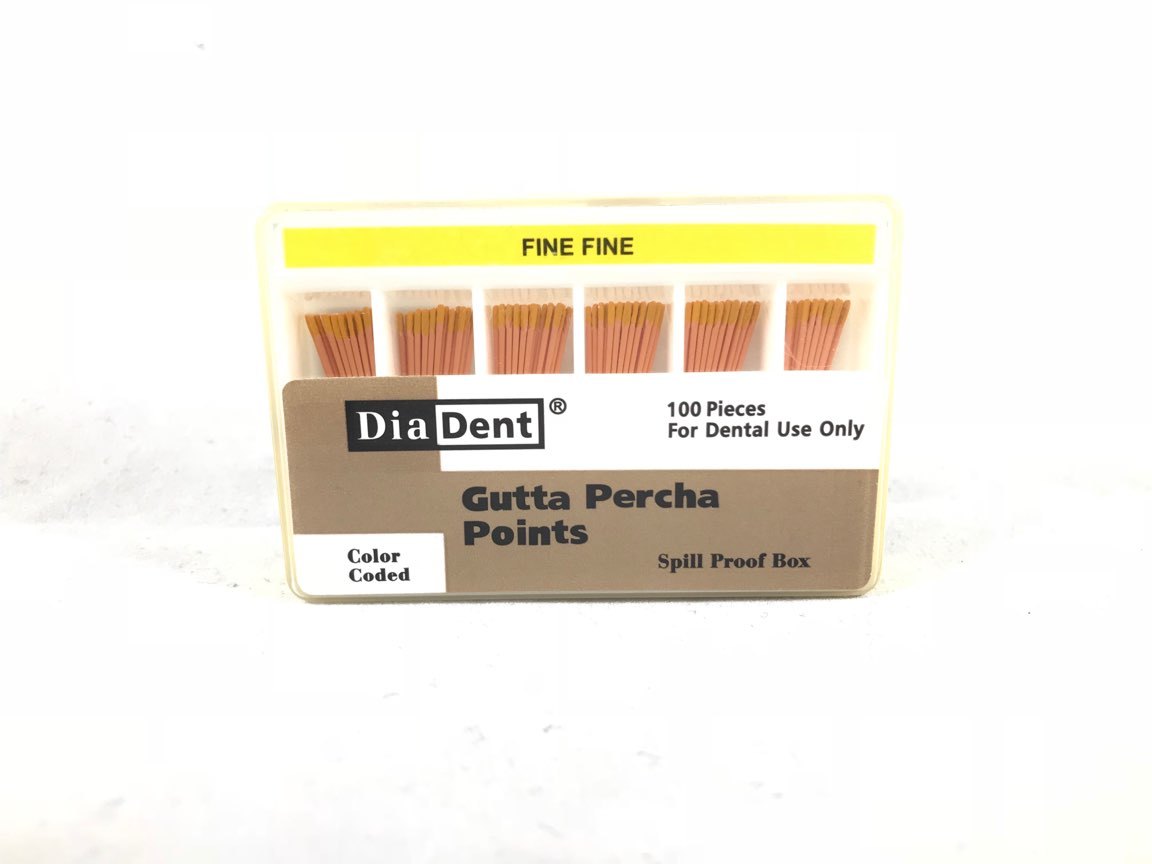 DIADENT Gutta Percha Points Endodontic Product (100 Pieces) Accessory Size