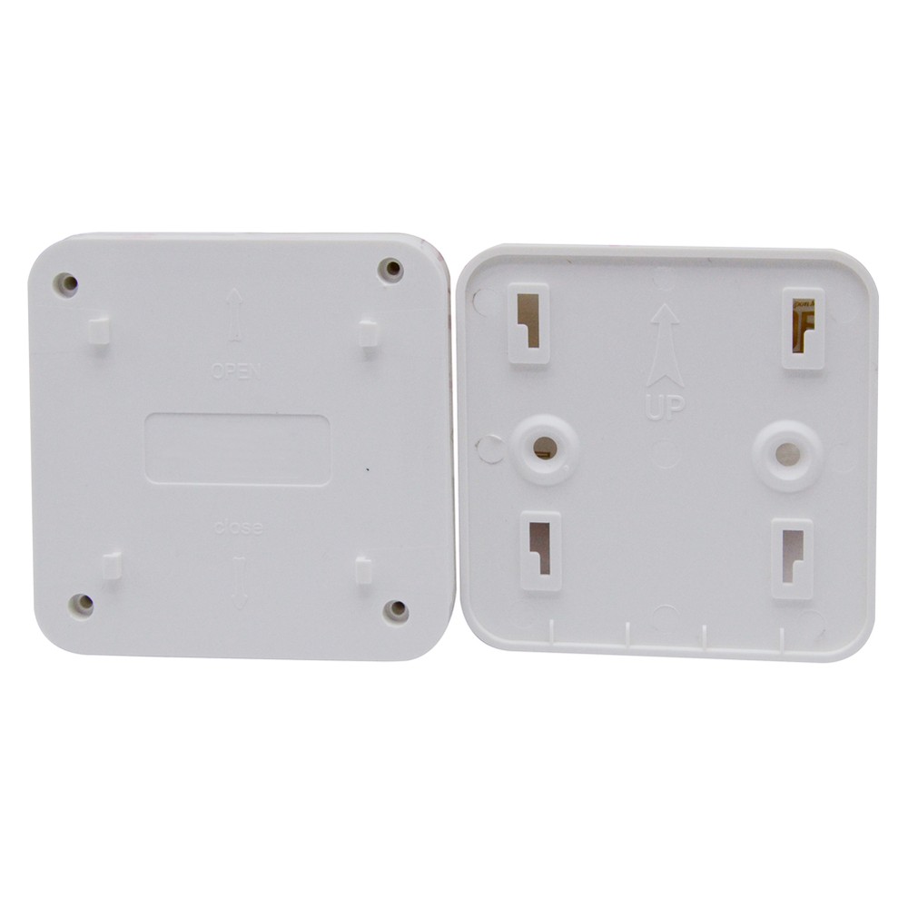 SINGCALL Wireless 2 Pcs Sound Strobe Flash Siren Security System with 4 Pagers