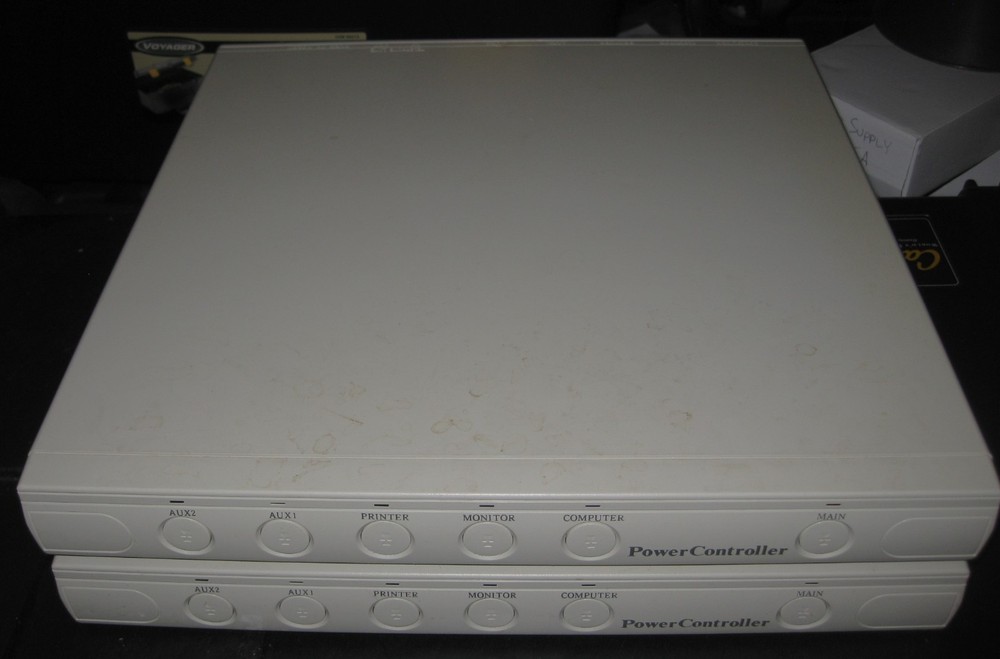 Qty: 2. Power Controller SS-PM-31 Switched Surge Protector - 5 Outlets