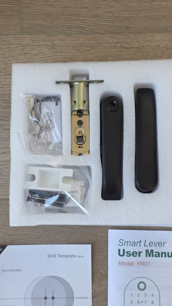 YAMIRY YR01 Combination Keypad Smart Lock Black Keyless Entry