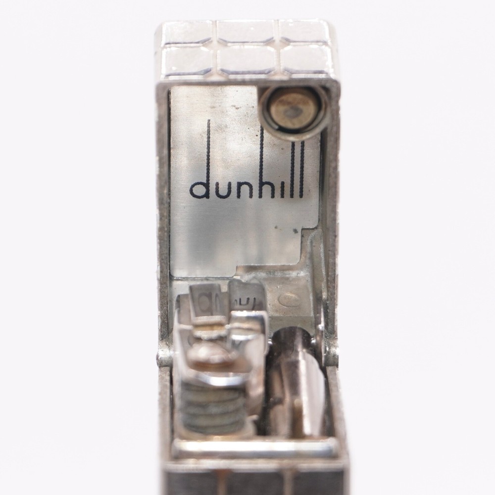 Dunhill Lighter Silver Pave Pattern with Accessories - Ultrasonically Cleaned