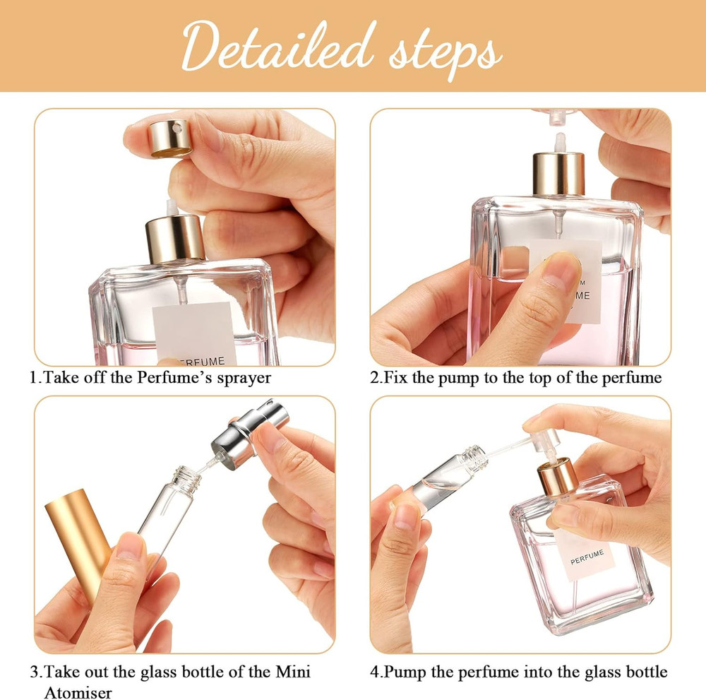 21 Pcs Atomizer Perfume Bottles 5 Ml Mini Atomizer Sprayer for Perfume Bulk Refi