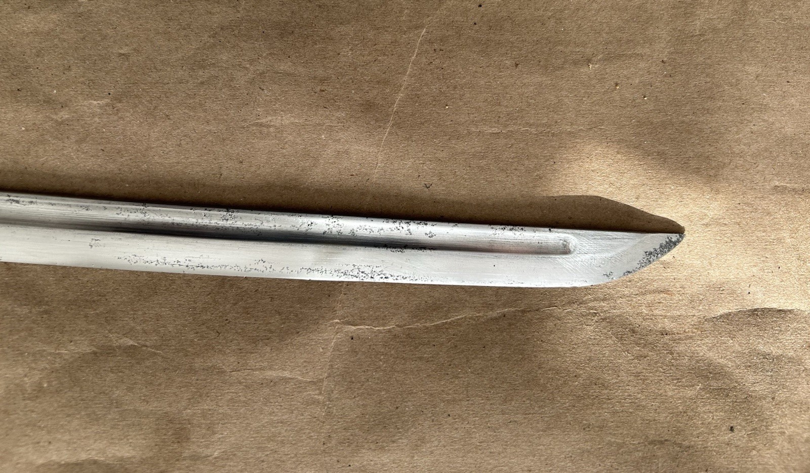 RUSSO JAPANESE WAR OFFICERS CAVALRY SWORD & SCABBARD ,BLOOD GROOVE