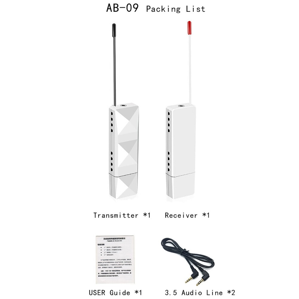 UHF Wireless Audio Digital Transmitter Receiver Support One to Many Receivers