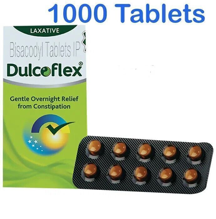 £ 22.9 Dulcoflex Dulcolax Laxative 1000 Tablet 5mg Bisacodyl Constipation...
