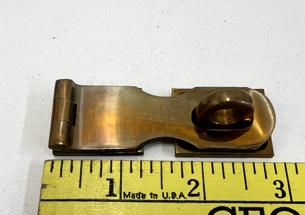 Bronze 2-3/4 X 1" Solid Brass Hasp Hinge
