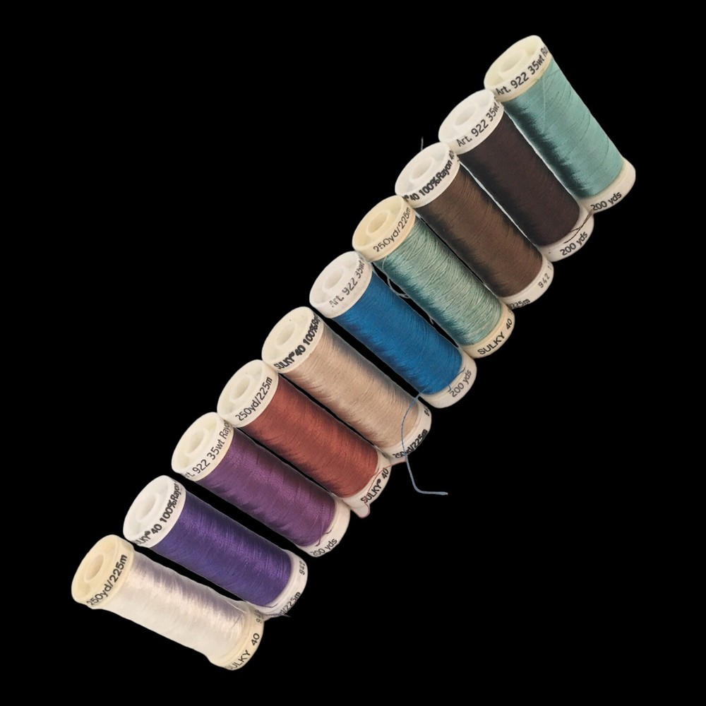 20 spools sulky 30 embroidery thread Germany assorted colors
