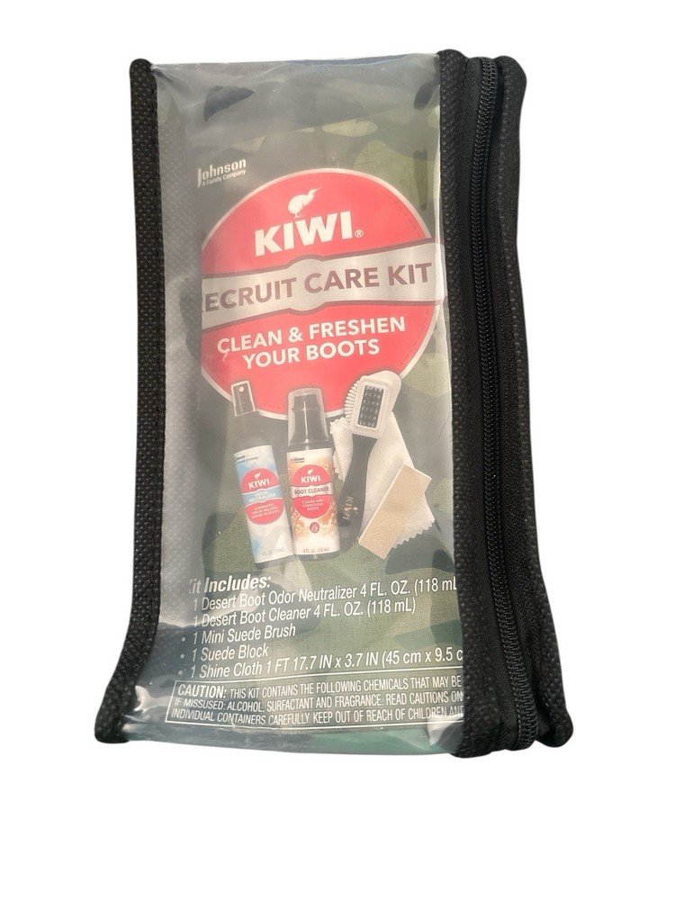 KIWI Recruit Boot Care Kit DESERT BOOT Neutralizer and Cleaner New