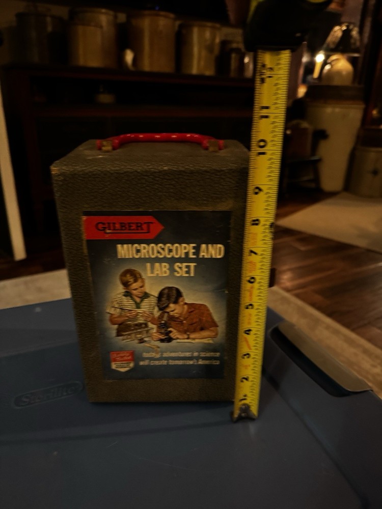 Vintage 1950’s Gilbert Microscope & Lab Set