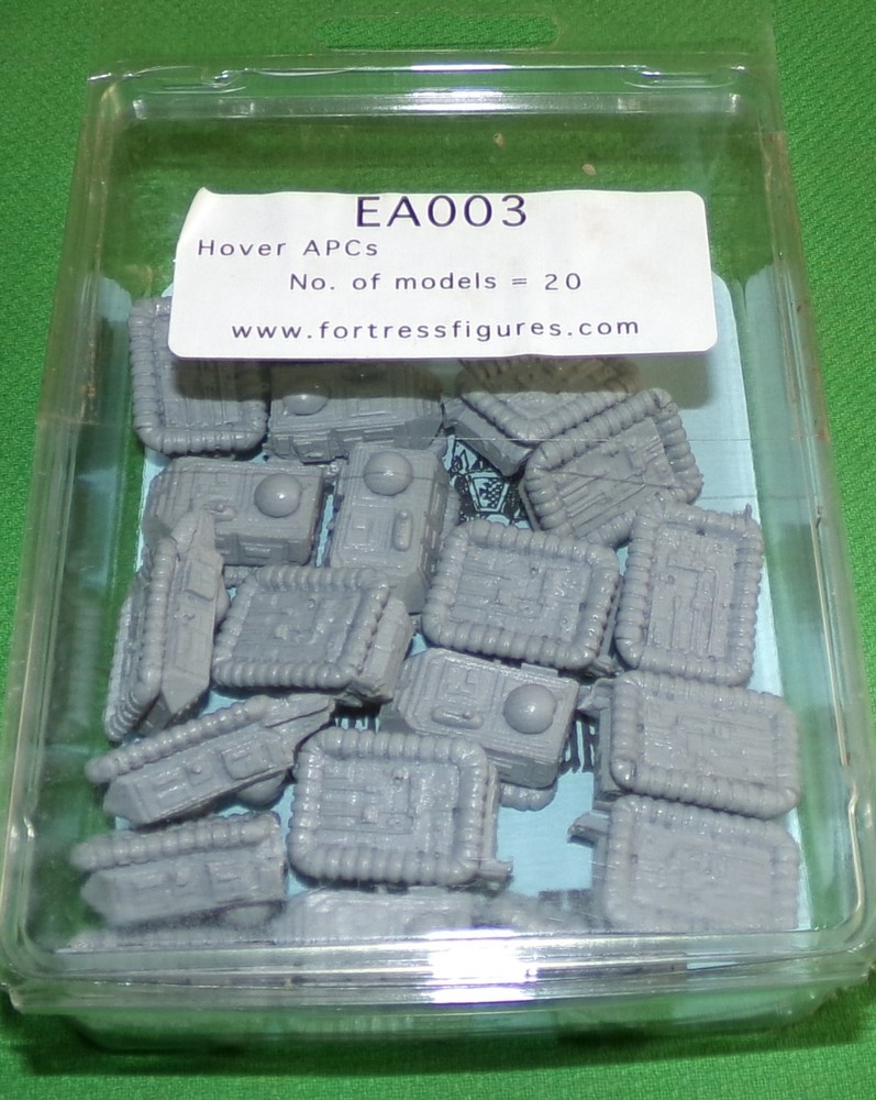 Fortress Figures EA003 Sci Fi Hover APC Vehicles Wargaming Plastic Models